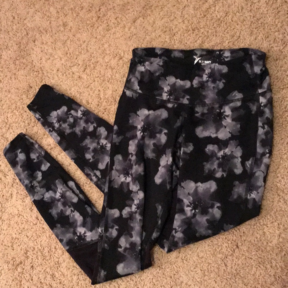 dryfit activewear flowerprint leggings with pocket